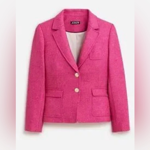 J Crew Shrunken-fit blazer in pink English NWOT size 10 - Picture 2 of 12